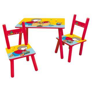 Stół do ćwiczeń + 2 krzesełka dla dzieci Fun House T'choupi