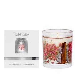 Świece żelowe z naturalnego wosku Stoneglow Candles Nature's Gift - Goji Berry & Rose